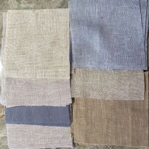40 Precut 5" Quilt Squares Assorted Fabric Charm Pack Linen